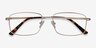 Onex Gold MetalEyeglass Frames from EyeBuyDirect, Closed View