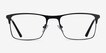 Vigo Black MetalEyeglass Frames from EyeBuyDirect, Front View