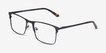 Vigo Black MetalEyeglass Frames from EyeBuyDirect, Angle View