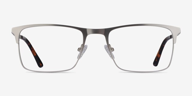 Vigo Silver MetalEyeglass Frames from EyeBuyDirect, Front View