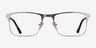 Vigo Silver MetalEyeglass Frames from EyeBuyDirect, Front View