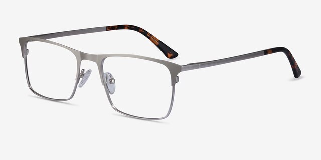 Vigo Silver MetalEyeglass Frames from EyeBuyDirect, Angle View