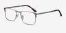 Vigo Silver MetalEyeglass Frames from EyeBuyDirect, Angle View