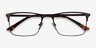Vigo Café MétalMontures de lunettes de vue d'EyeBuyDirect, Vue Rapprochée