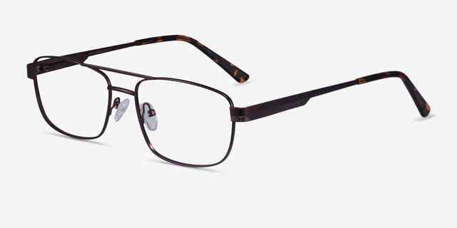 Stan Coffee MetalEyeglass Frames from EyeBuyDirect, Angle View