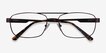 Stan Coffee MetalEyeglass Frames from EyeBuyDirect, Closed View