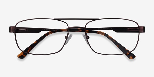 Stan Coffee MetalEyeglass Frames from EyeBuyDirect, Closed View