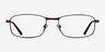 Madon Coffee MetalEyeglass Frames from EyeBuyDirect, Front View