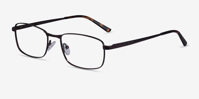 Madon Coffee MetalEyeglass Frames from EyeBuyDirect, Angle View