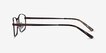 Madon Coffee MetalEyeglass Frames from EyeBuyDirect, Side View
