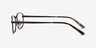 Madon Coffee MetalEyeglass Frames from EyeBuyDirect, Side View