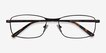 Madon Coffee MetalEyeglass Frames from EyeBuyDirect, Closed View