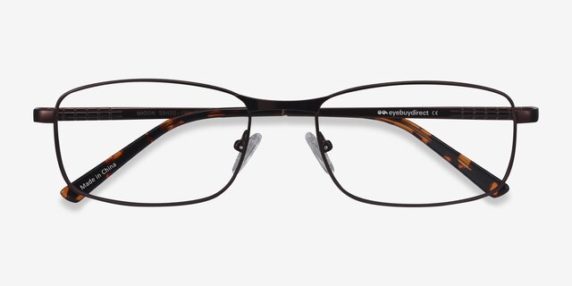 Madon Coffee MetalEyeglass Frames from EyeBuyDirect, Closed View