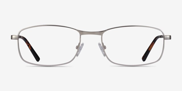 Madon Silver MetalEyeglass Frames from EyeBuyDirect, Front View