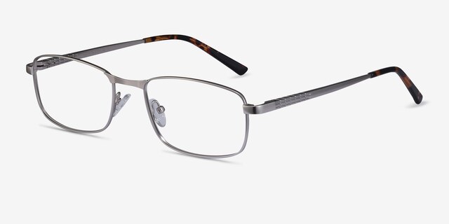 Madon Silver MetalEyeglass Frames from EyeBuyDirect, Angle View
