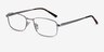 Madon Silver MetalEyeglass Frames from EyeBuyDirect, Angle View