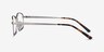 Madon Silver MetalEyeglass Frames from EyeBuyDirect, Side View