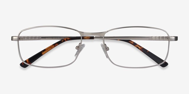 Madon Silver MetalEyeglass Frames from EyeBuyDirect, Closed View