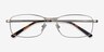 Madon Silver MetalEyeglass Frames from EyeBuyDirect, Closed View