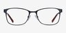 Videl Black MetalEyeglass Frames from EyeBuyDirect, Front View