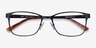 Videl Black MetalEyeglass Frames from EyeBuyDirect, Closed View