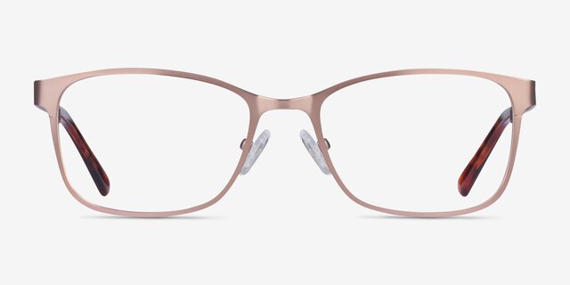 Videl Rose Gold MetalEyeglass Frames from EyeBuyDirect, Front View