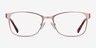 Videl Rose Gold MetalEyeglass Frames from EyeBuyDirect, Front View