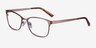 Videl Rose Gold MetalEyeglass Frames from EyeBuyDirect, Angle View