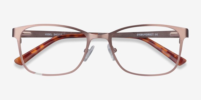Videl Rose Gold MetalEyeglass Frames from EyeBuyDirect, Closed View