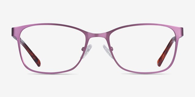 Videl Purple MetalEyeglass Frames from EyeBuyDirect, Front View