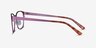 Videl Purple MetalEyeglass Frames from EyeBuyDirect, Side View