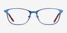 Modena Blue MetalEyeglass Frames from EyeBuyDirect, Front View