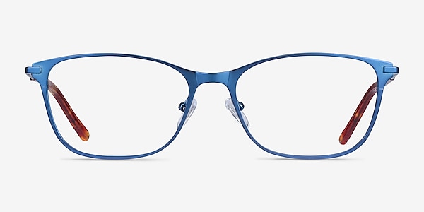 Modena Blue Metal Eyeglass Frames