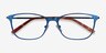 Modena Blue MetalEyeglass Frames from EyeBuyDirect, Closed View