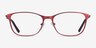 Modena Red MetalEyeglass Frames from EyeBuyDirect, Front View