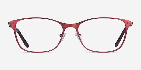 Modena Rouge Métal Montures de lunettes de vue