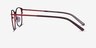 Modena Red MetalEyeglass Frames from EyeBuyDirect, Side View