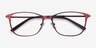 Modena Red MetalEyeglass Frames from EyeBuyDirect, Closed View