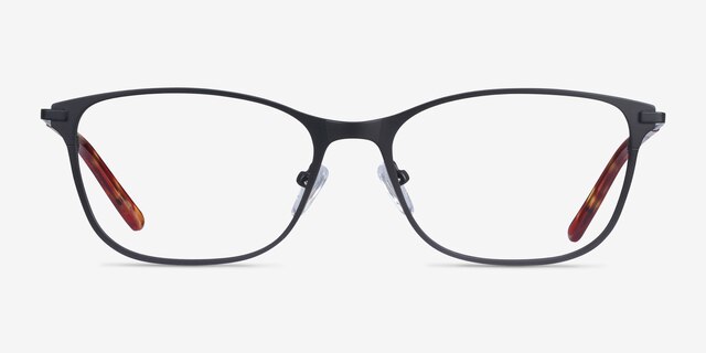 Modena Black MetalEyeglass Frames from EyeBuyDirect, Front View