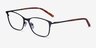 Modena Black MetalEyeglass Frames from EyeBuyDirect, Angle View