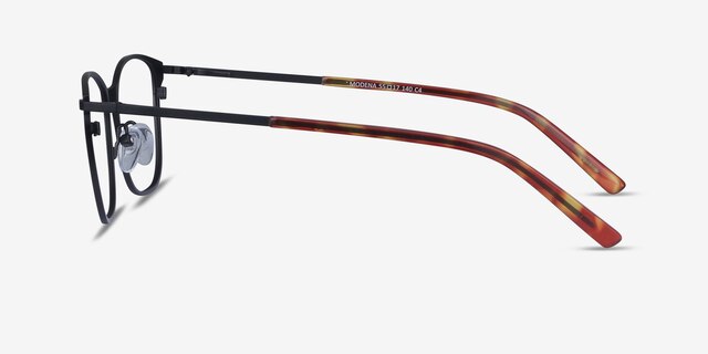 Modena Black MetalEyeglass Frames from EyeBuyDirect, Side View