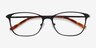 Modena Black MetalEyeglass Frames from EyeBuyDirect, Closed View