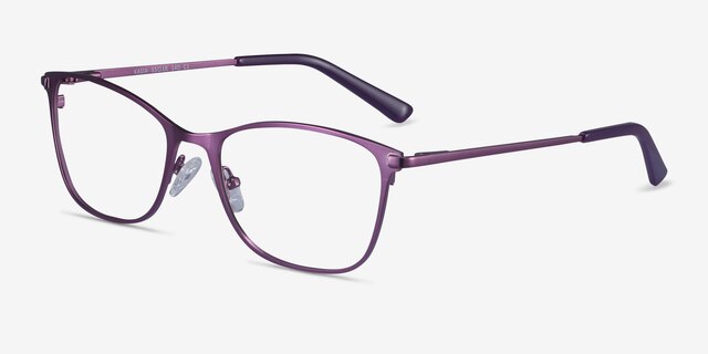 Kasia Purple MetalEyeglass Frames from EyeBuyDirect, Angle View