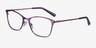 Kasia Purple MetalEyeglass Frames from EyeBuyDirect, Angle View
