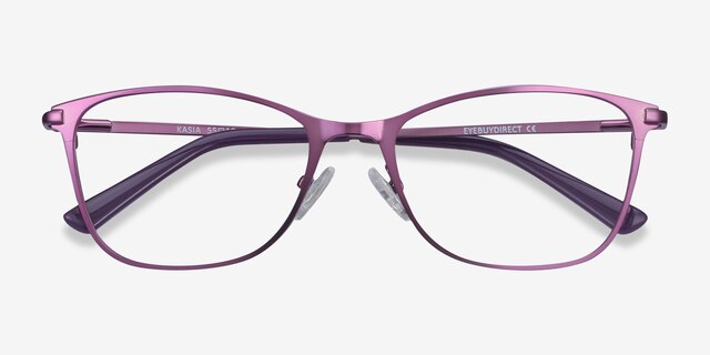 Kasia Purple MetalEyeglass Frames from EyeBuyDirect, Closed View