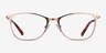 Kasia Rose Gold MetalEyeglass Frames from EyeBuyDirect, Front View