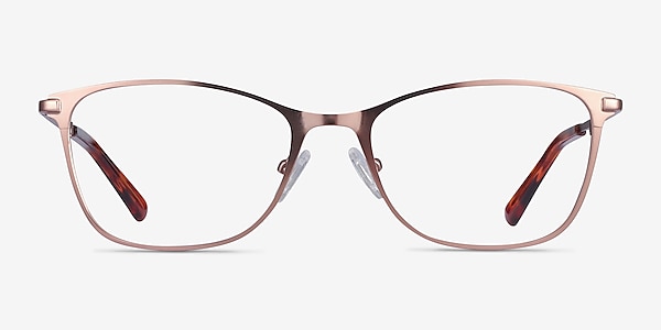 Kasia Rose Gold Metal Eyeglass Frames