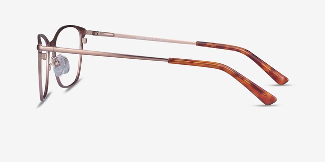 Kasia Rose Gold MetalEyeglass Frames from EyeBuyDirect, Side View