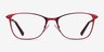 Kasia Burgundy MetalEyeglass Frames from EyeBuyDirect, Front View