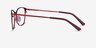 Kasia Burgundy MetalEyeglass Frames from EyeBuyDirect, Side View